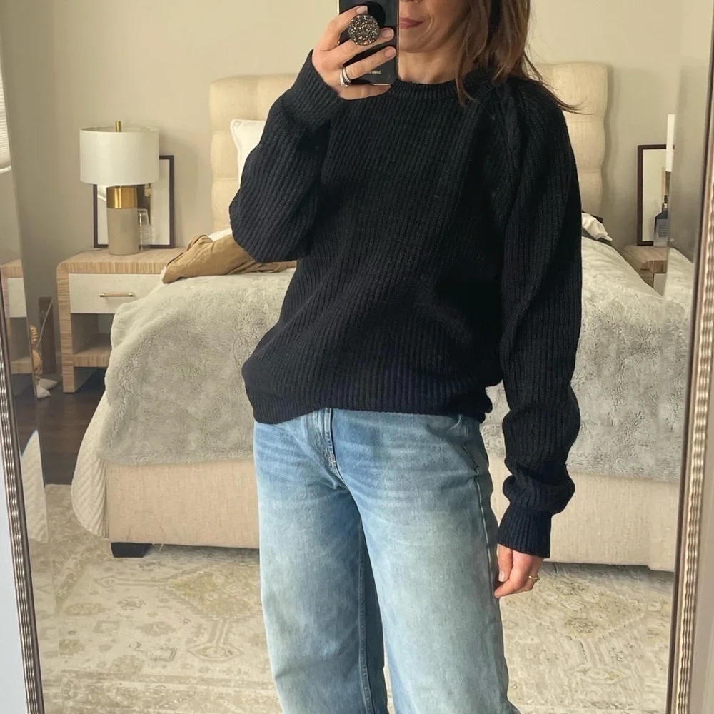 Woodstock by Bernard Vintage Wool Blend Rib Knit Sweater
